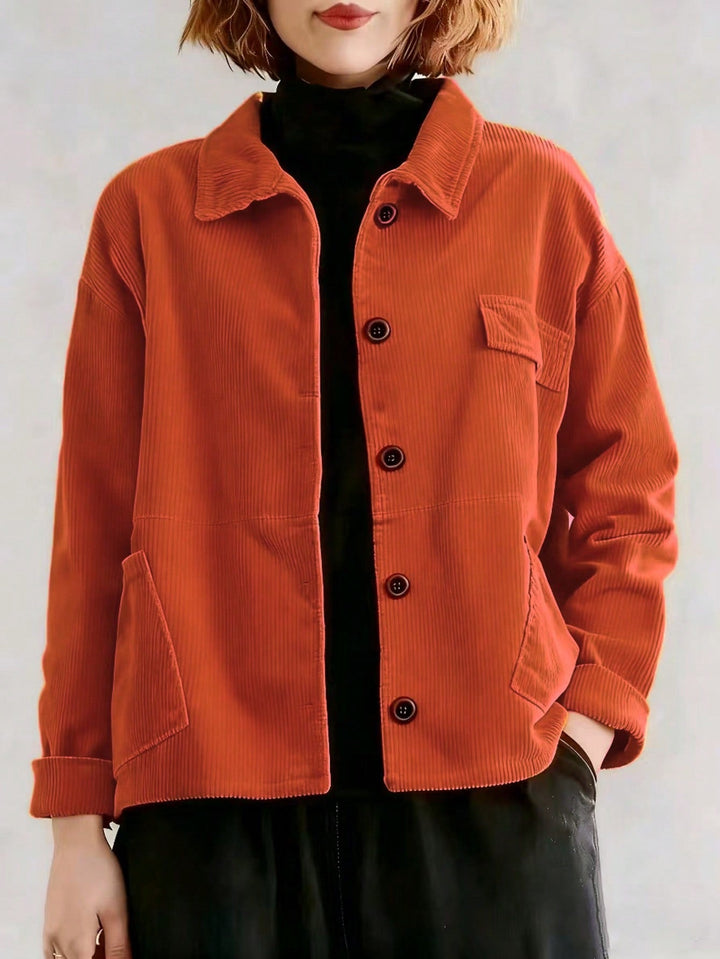 Lola | Chaqueta Larga Curvy de Pana