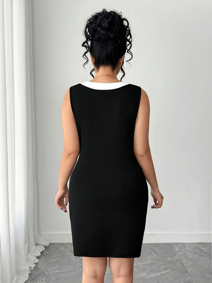 Olga | Vestido Curvy Entallado de Escote en V