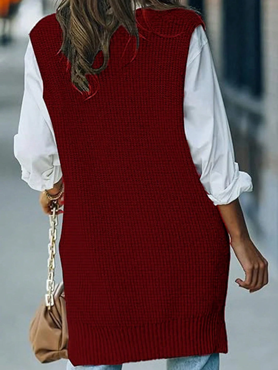 Violeta | Chaleco Curvy Elegante con Escote en V