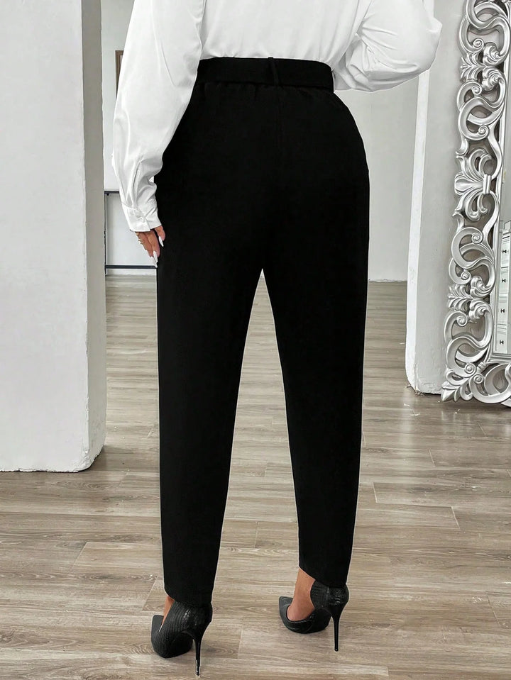 Milagros | Pantalón Curvy Casual Liso