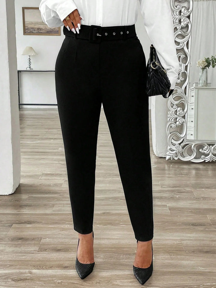 Milagros | Pantalón Curvy Casual Liso