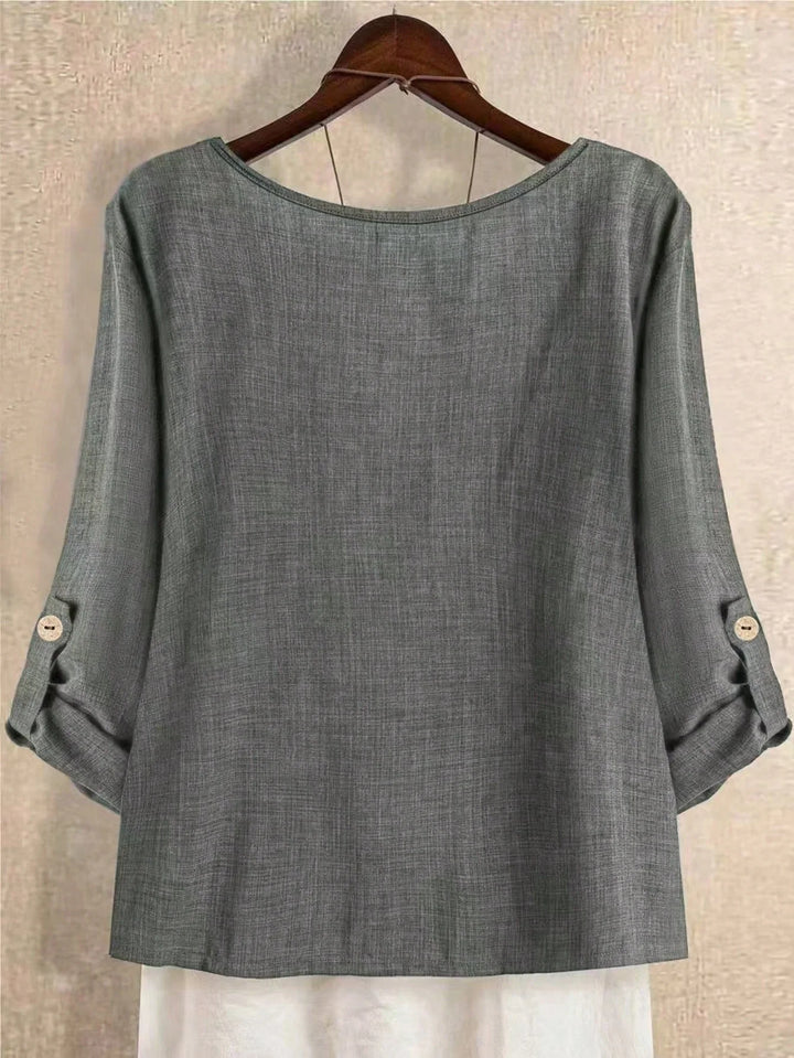 Carola | Camisa Curvy Asimétrica con Lazo