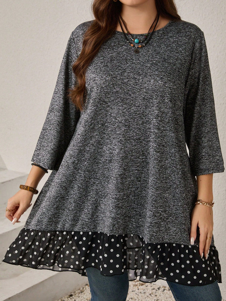 Silvia | Top Curvy de Lunares con Lazo
