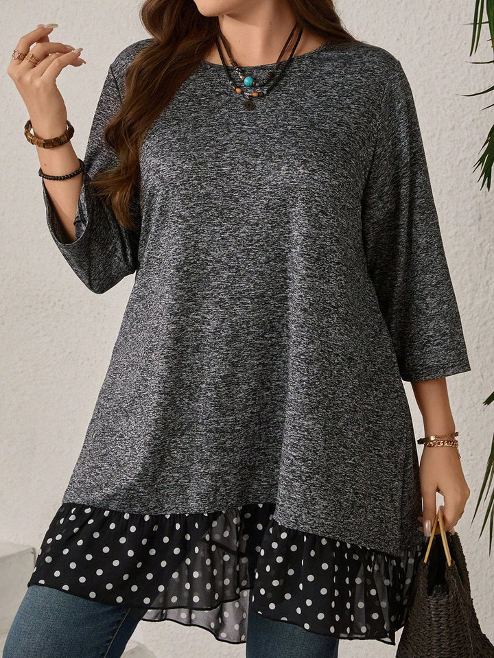 Silvia | Top Curvy de Lunares con Lazo