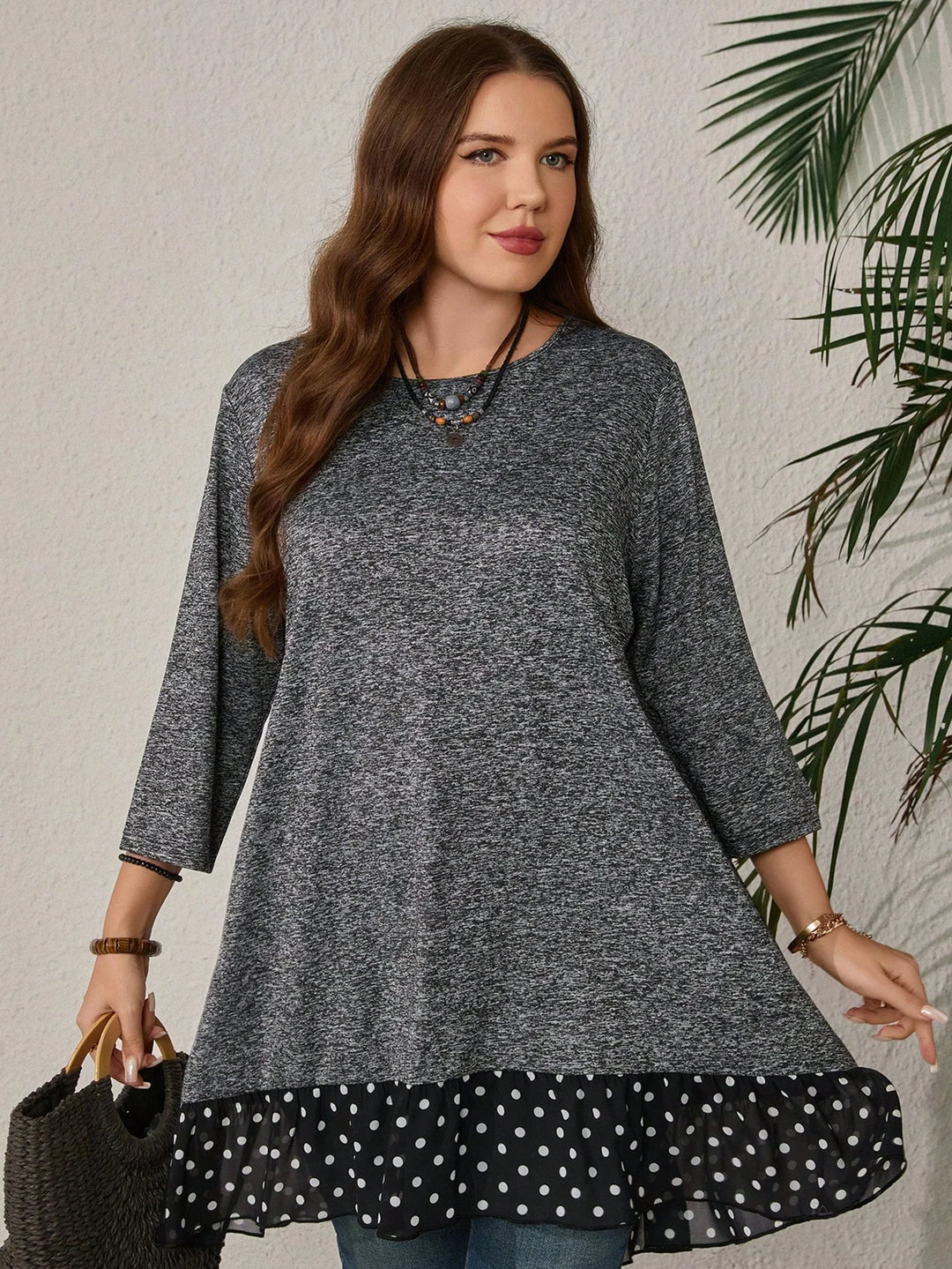 Silvia | Top Curvy de Lunares con Lazo