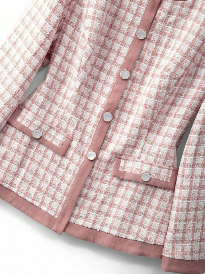 Perla | Conjunto Curvy de Blusa con Botones y Pantalón