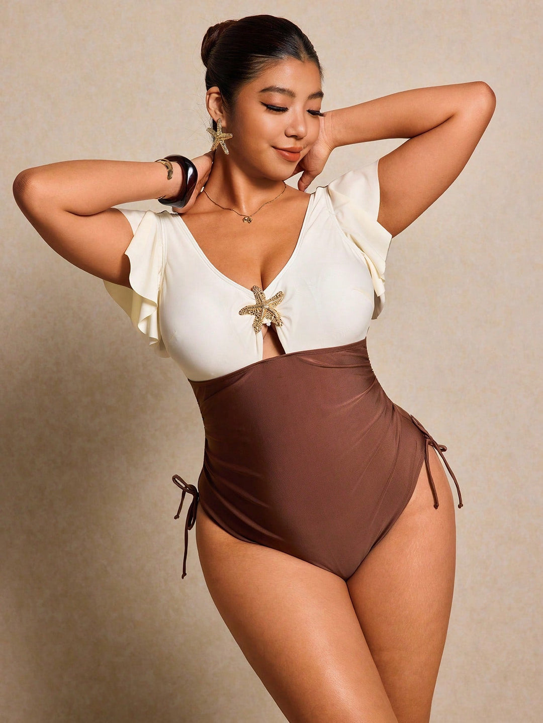 Teodora | Bañador Curvy de Estrella de Mar