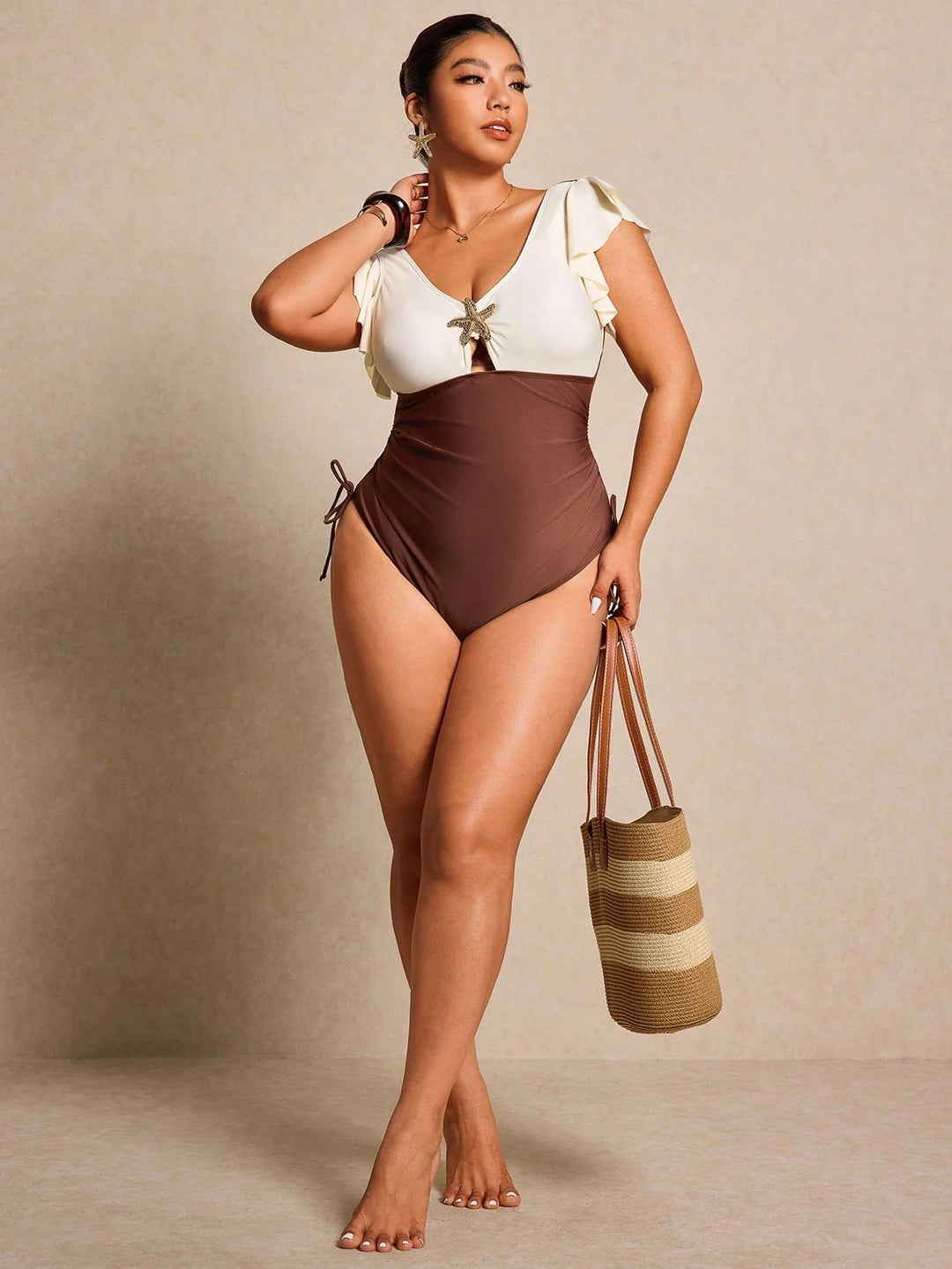 Teodora | Bañador Curvy de Estrella de Mar