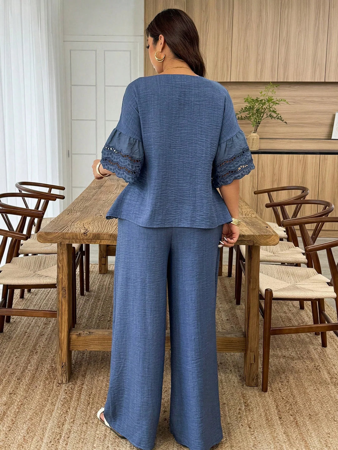 Ofelia | Conjunto Curvy Floral de Top y Pantalón