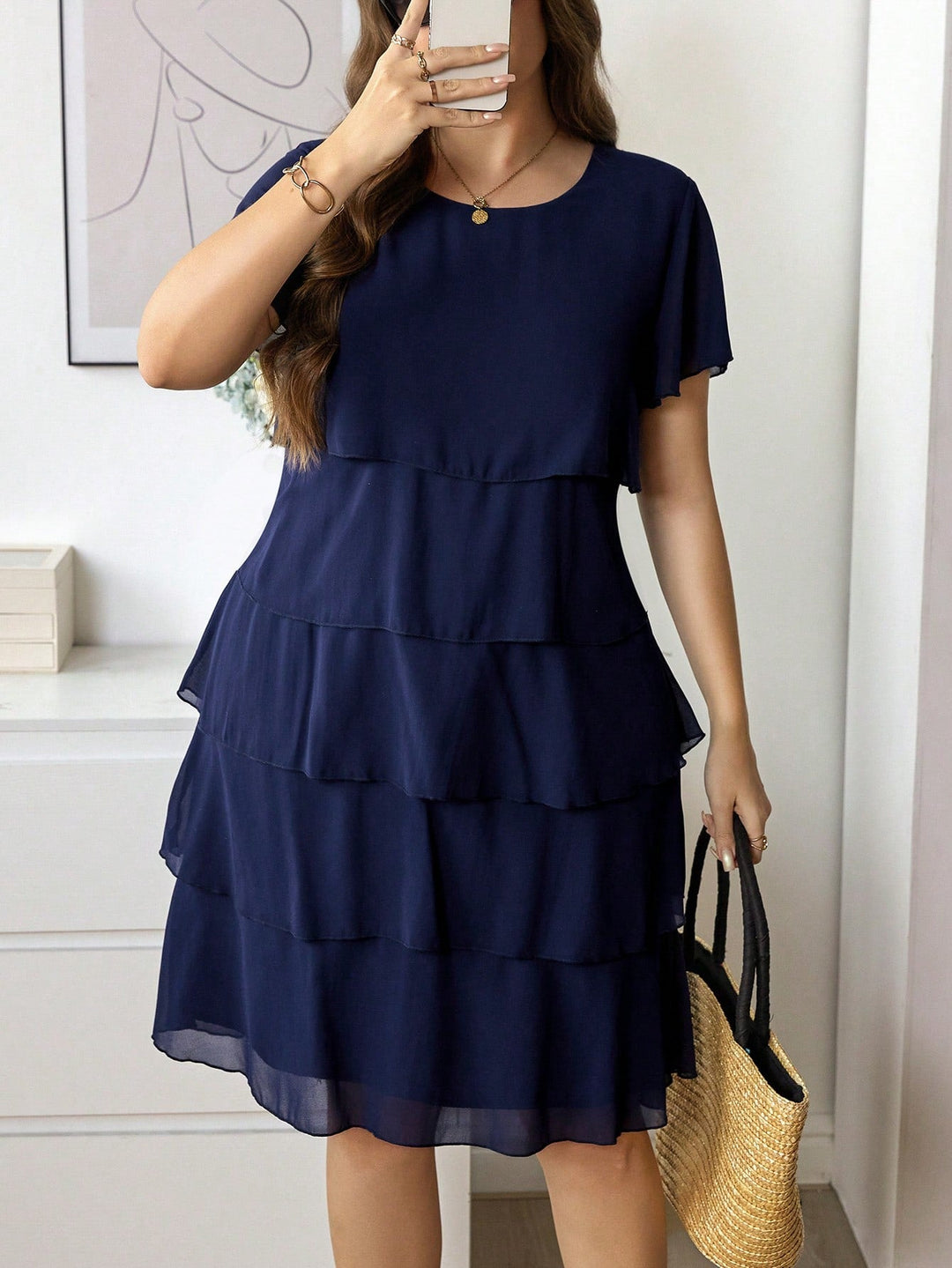 Leonor | Vestido Curvy de Volantes en Capas