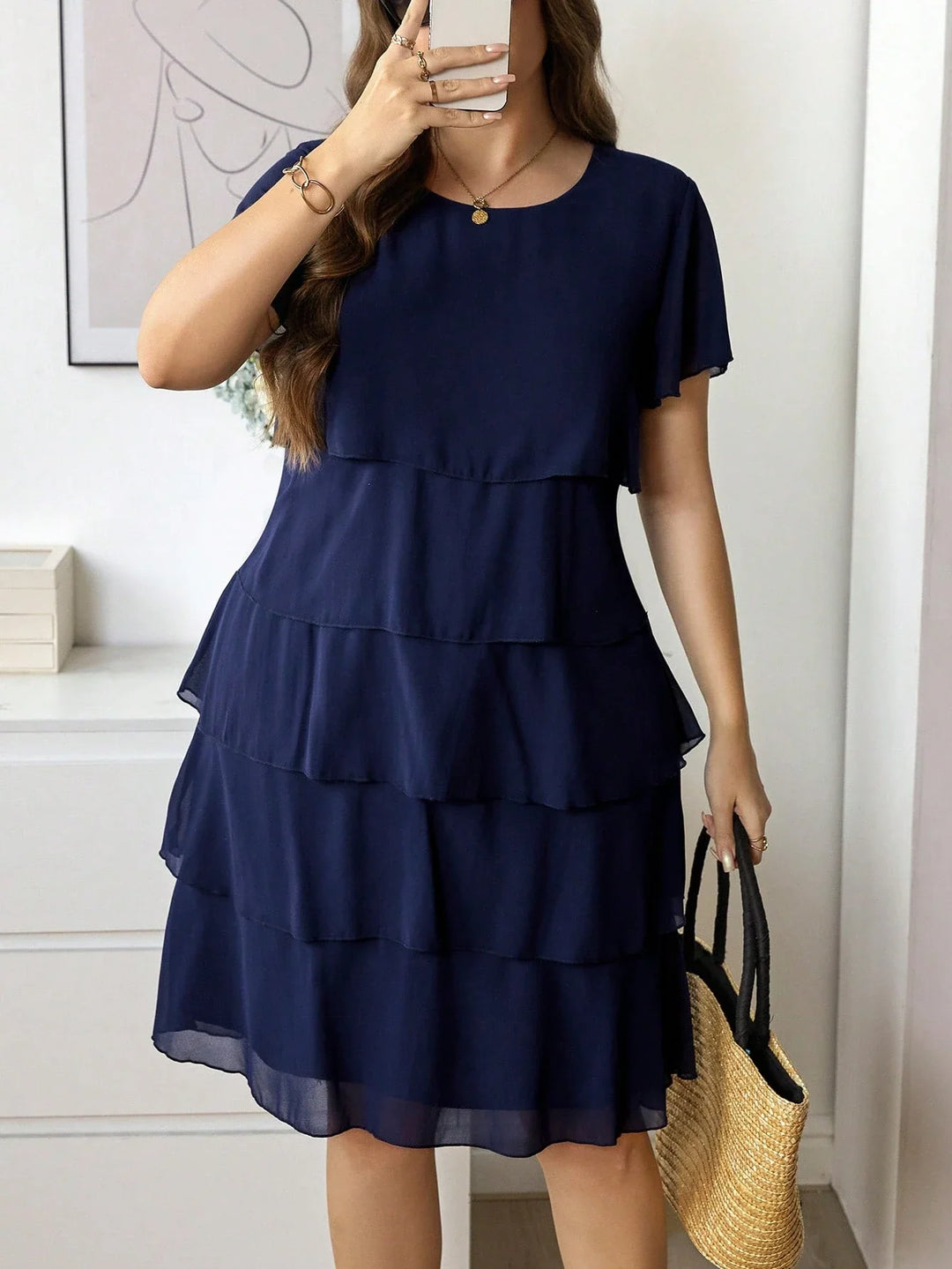 Leonor | Vestido Curvy de Volantes en Capas