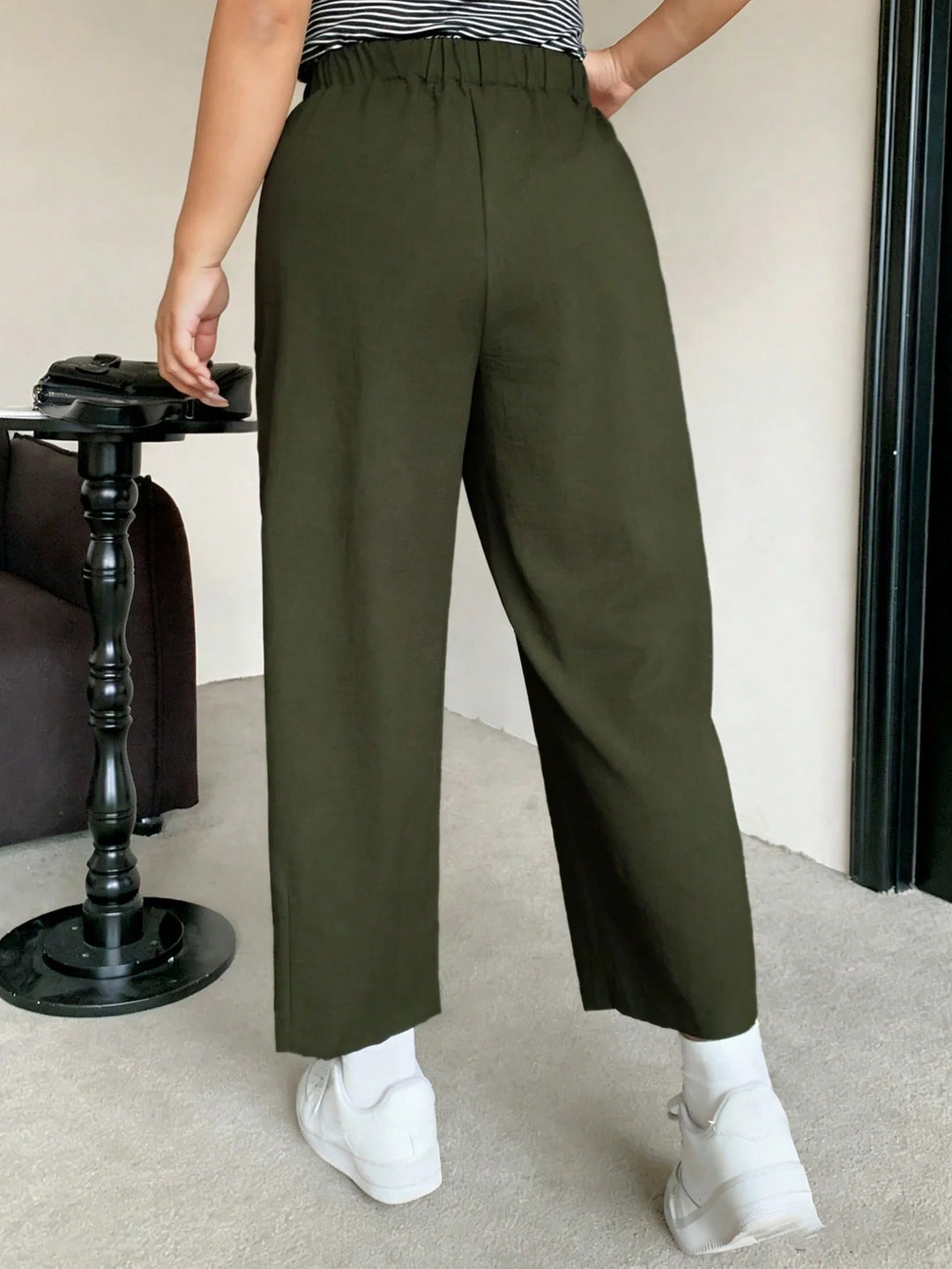 Nidia | Pantalón Culotte Curvy de Cintura Elástica