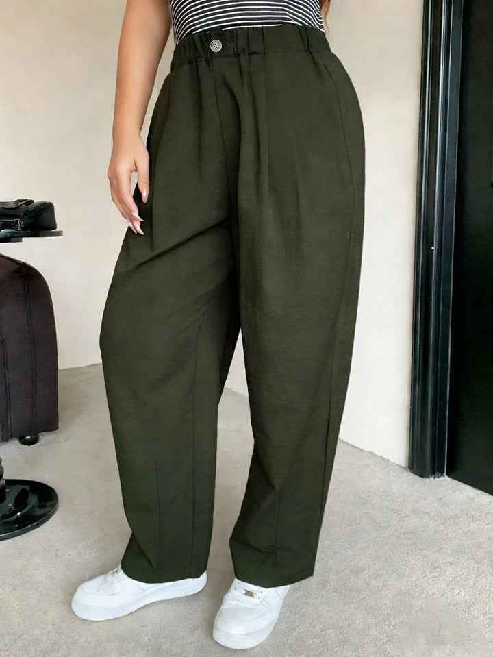 Nidia | Pantalón Culotte Curvy de Cintura Elástica