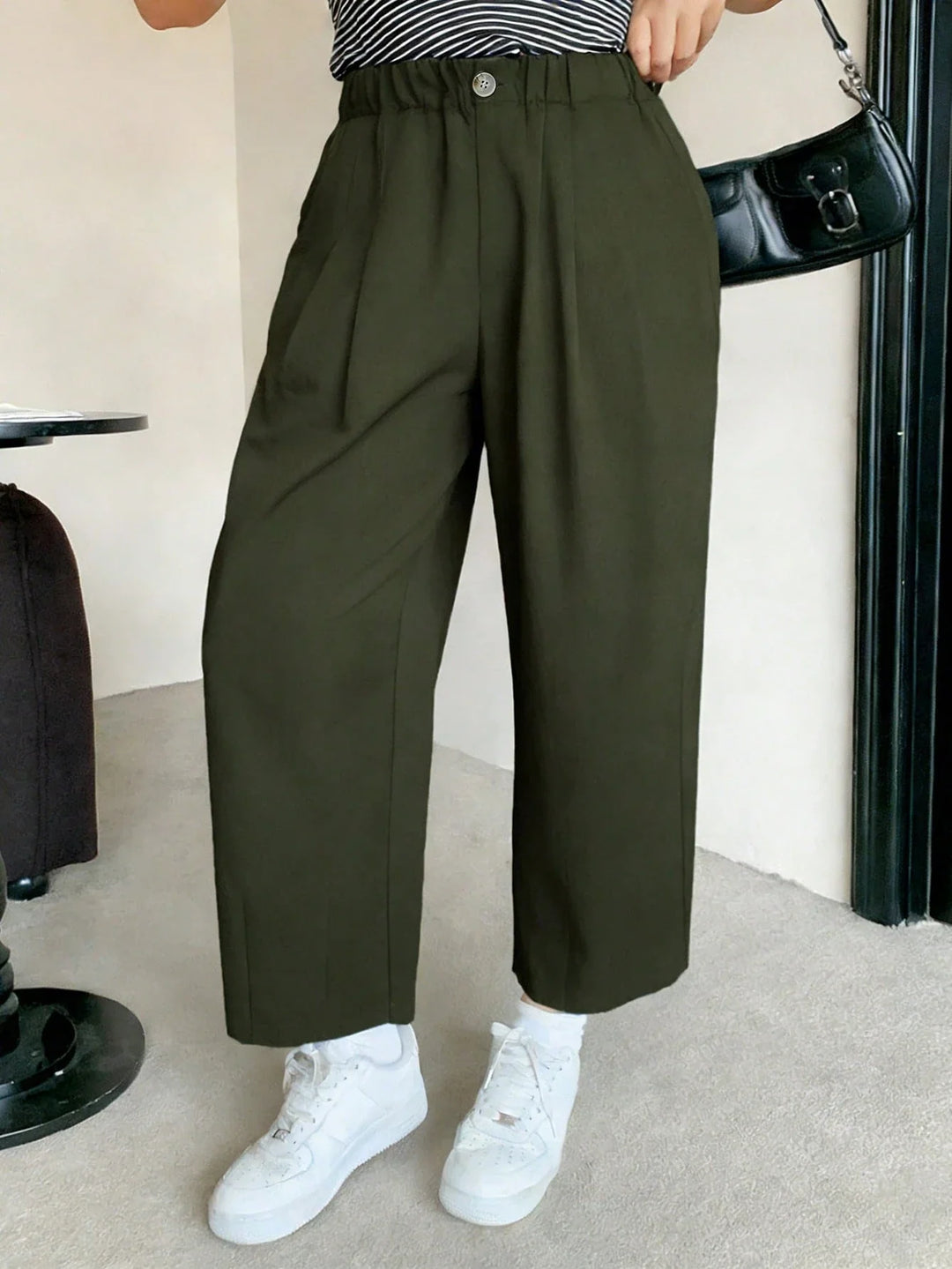 Nidia | Pantalón Culotte Curvy de Cintura Elástica