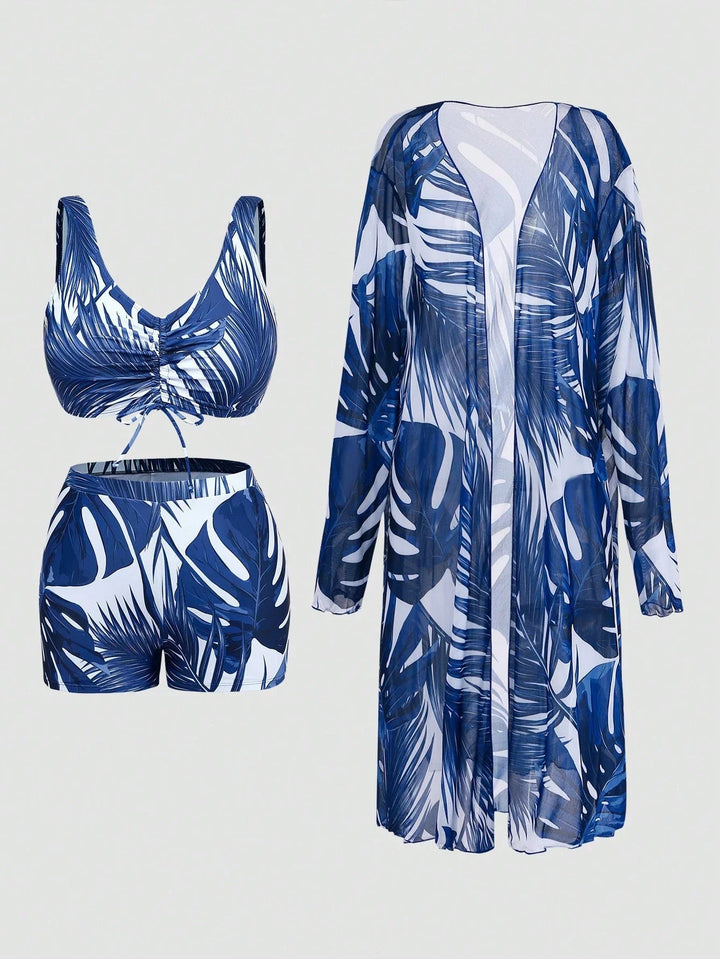 Carla | Conjunto Curvy de Bikini y Pareo