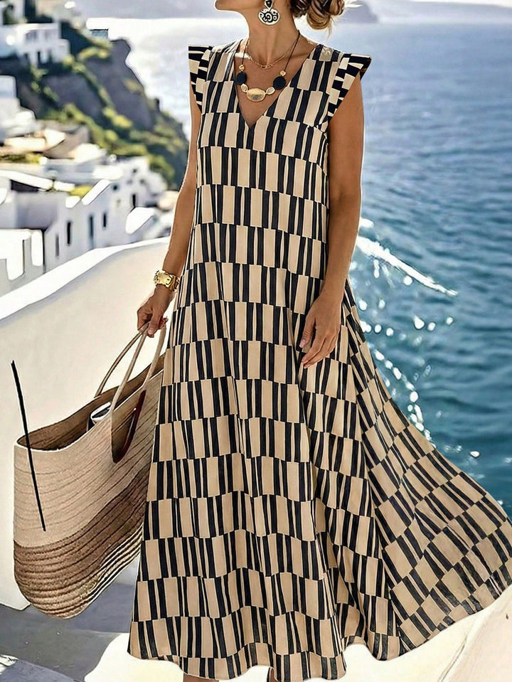 Úrsula | Vestido Maxi Curvy Floral Negro