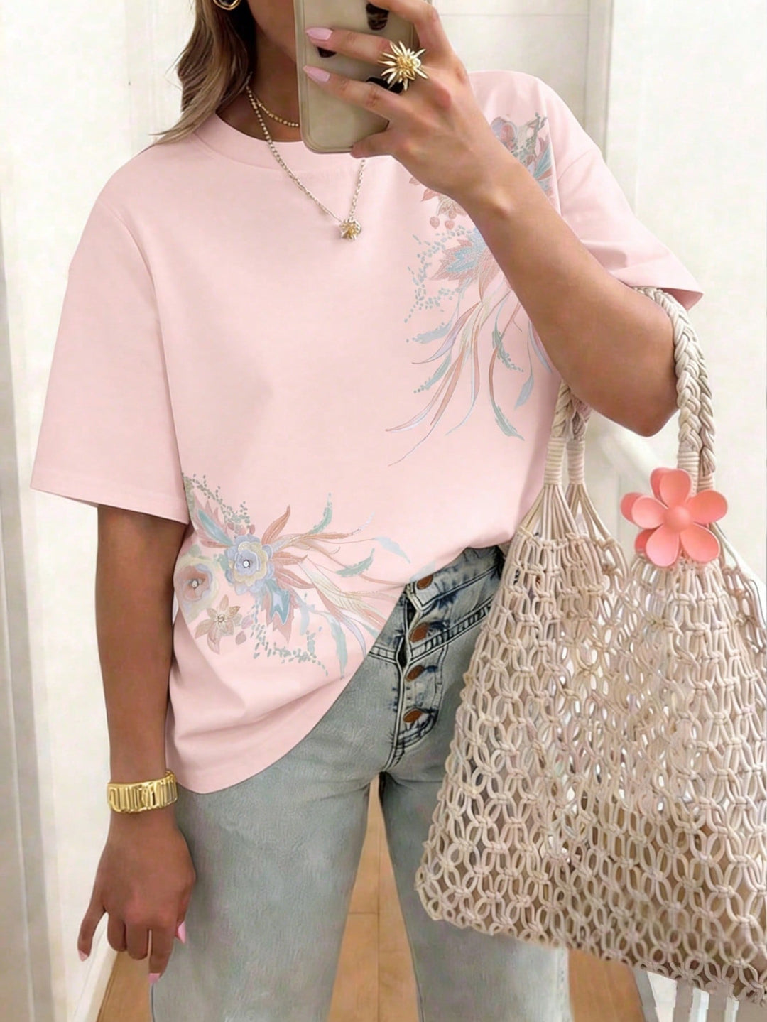 Samanta | Camiseta Curvy a Rayas de Manga Corta