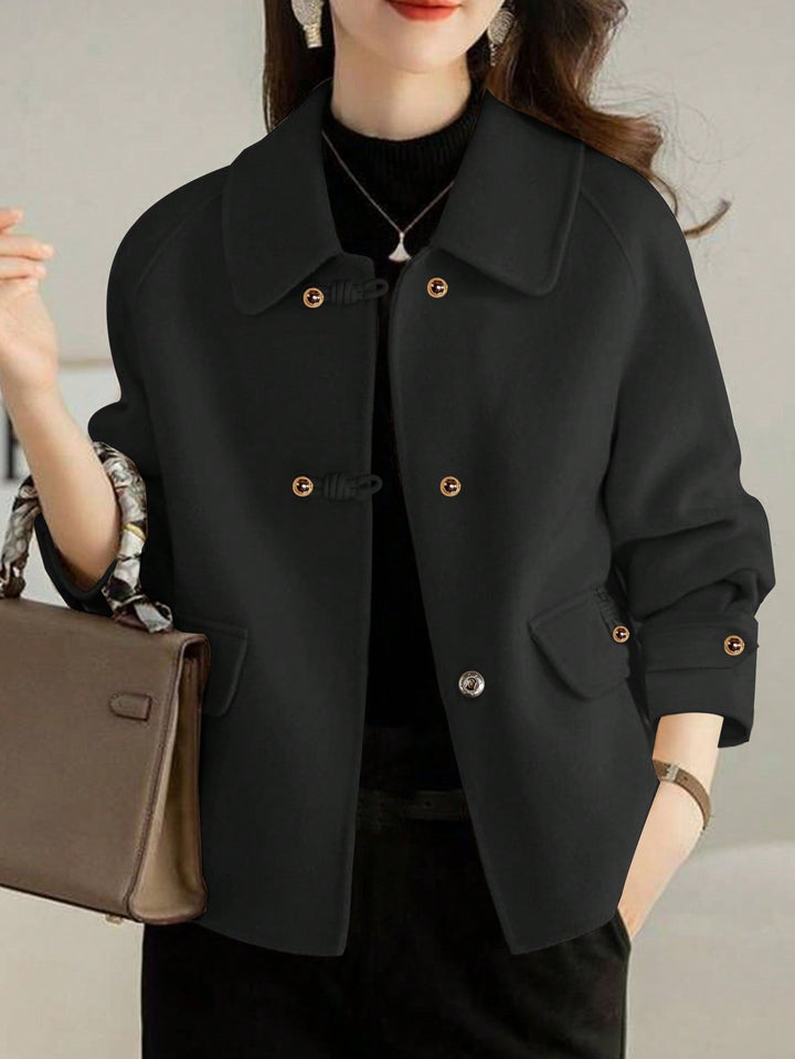 Teresa | Chaqueta Curvy Corta de Lana con Solapas