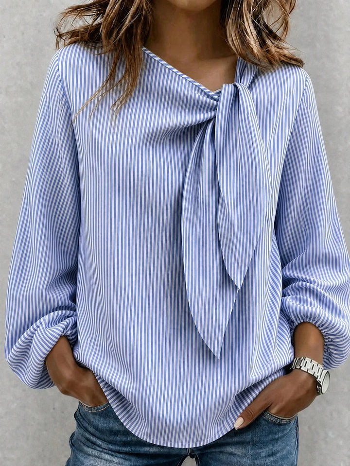Aitana | Camisa Curvy de Rayas y Estampado Tie-Dye