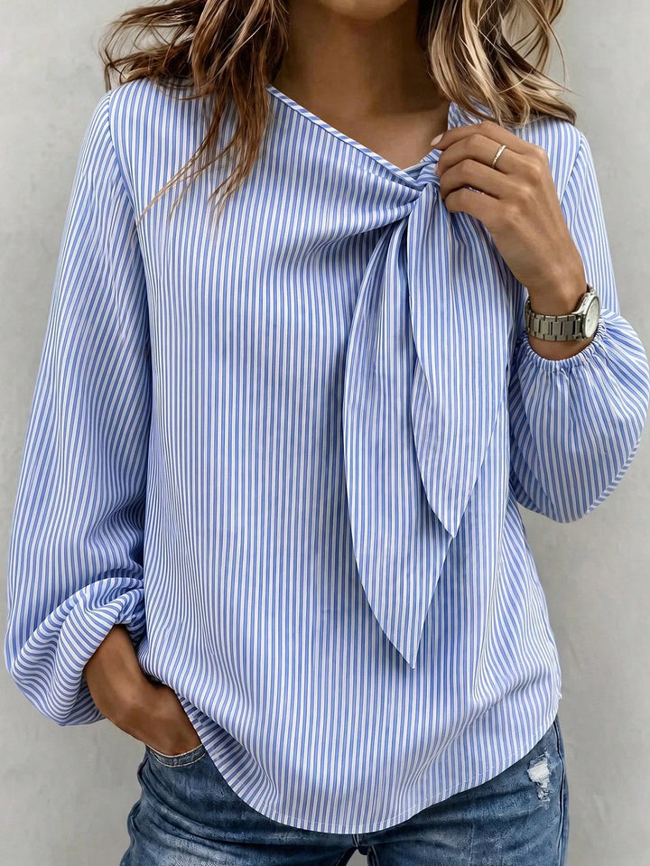 Aitana | Camisa Curvy de Rayas y Estampado Tie-Dye