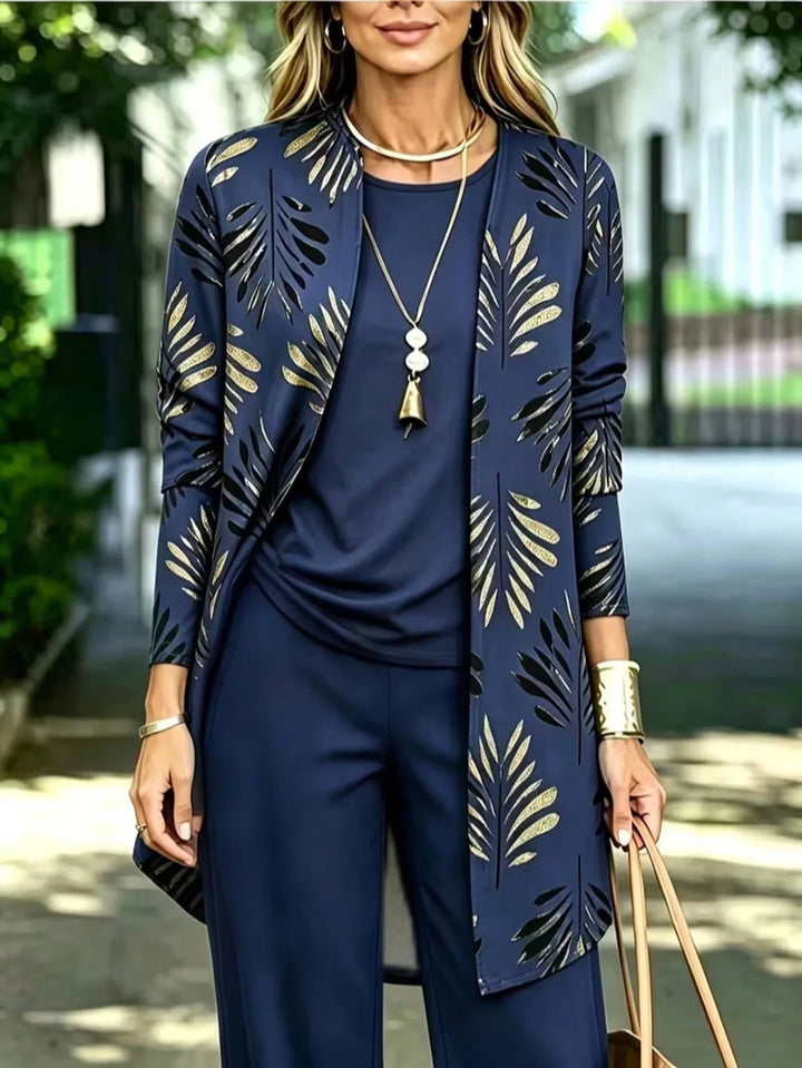 Carolina | Conjunto Curvy de Chaleco y Pantalón Floral