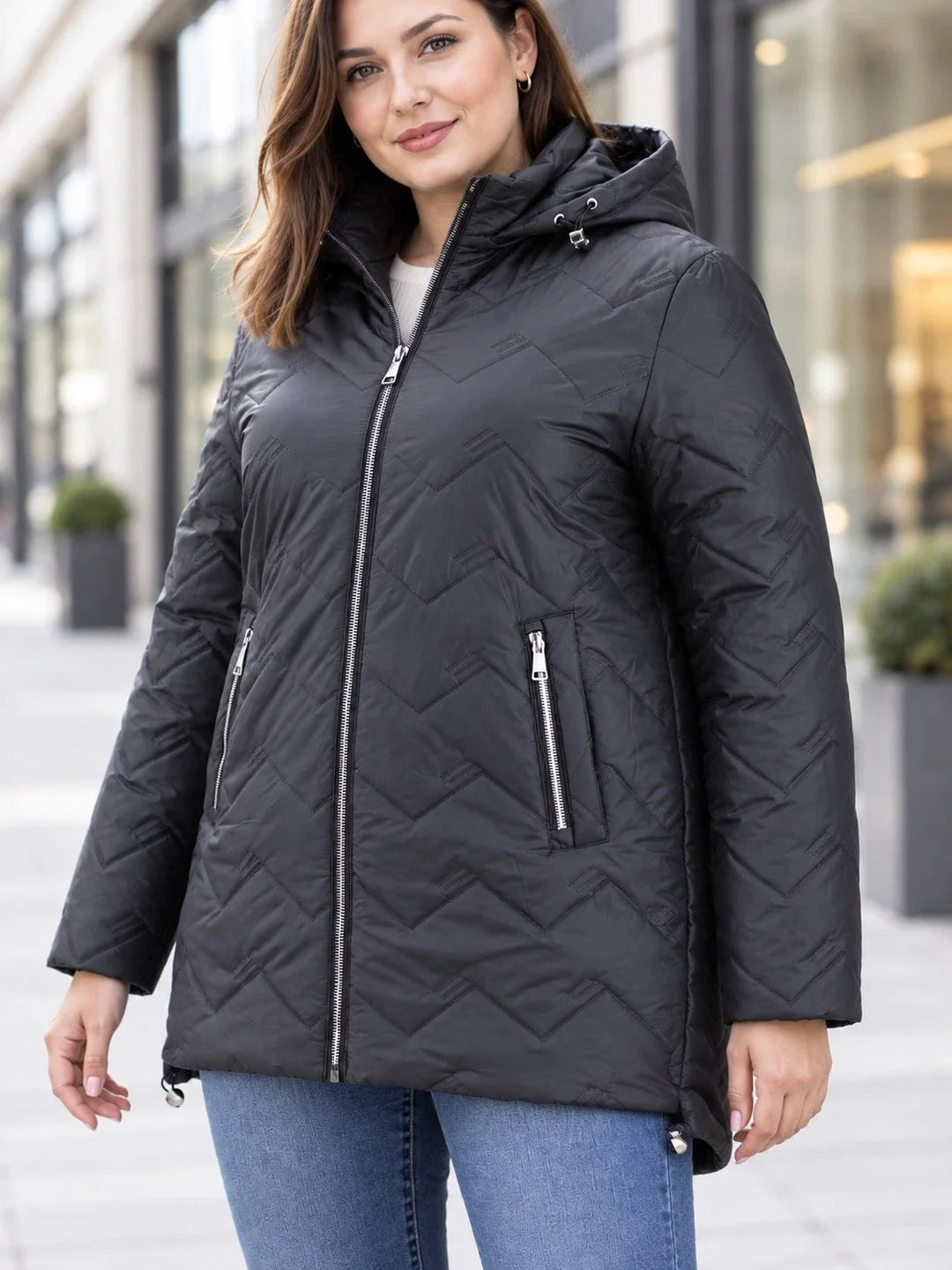 Noelia | Chaqueta Curvy Acolchada de Invierno