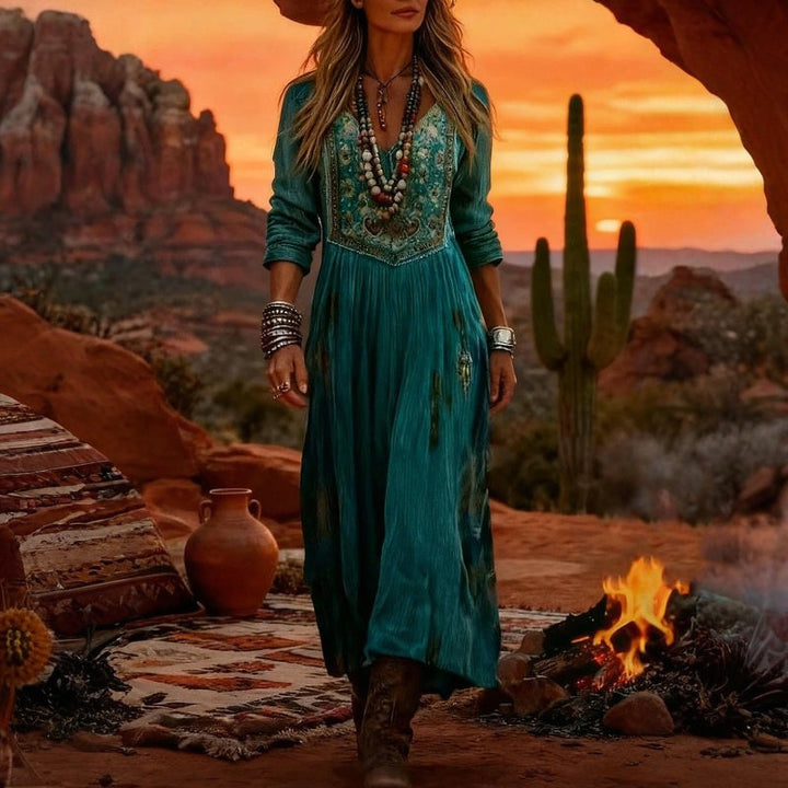 Wilhelmina | Vestido Maxi Boho