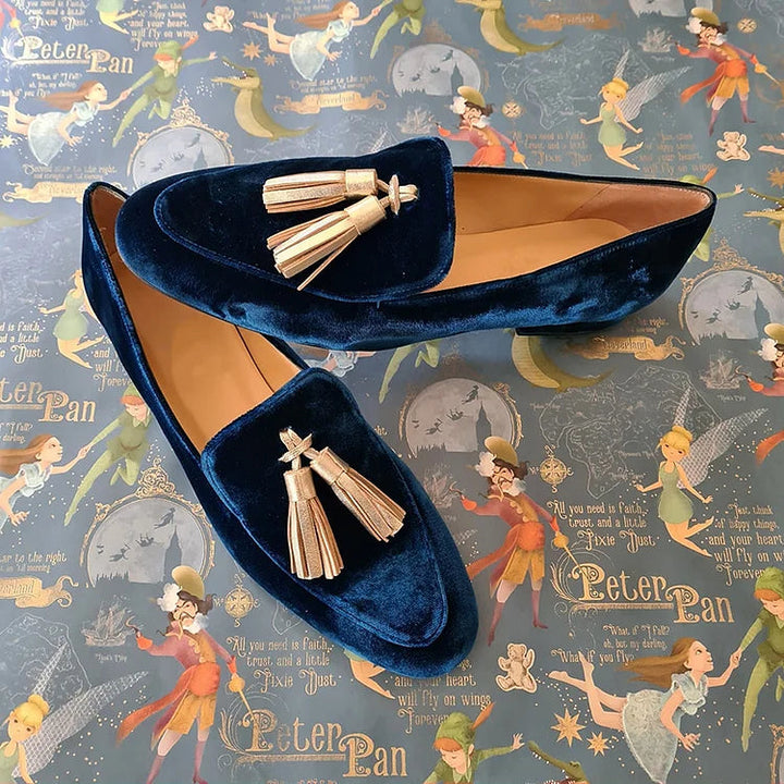 Celeste | Mocasines con Flecos