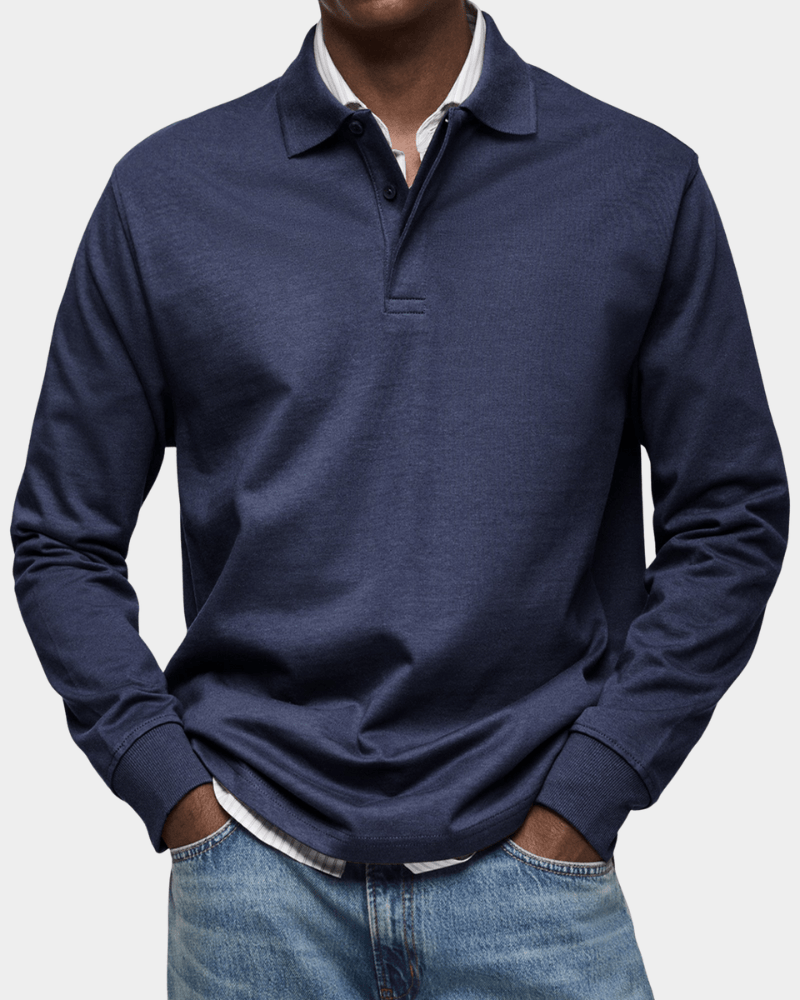 Polo de Otoño de Punto Texturizado