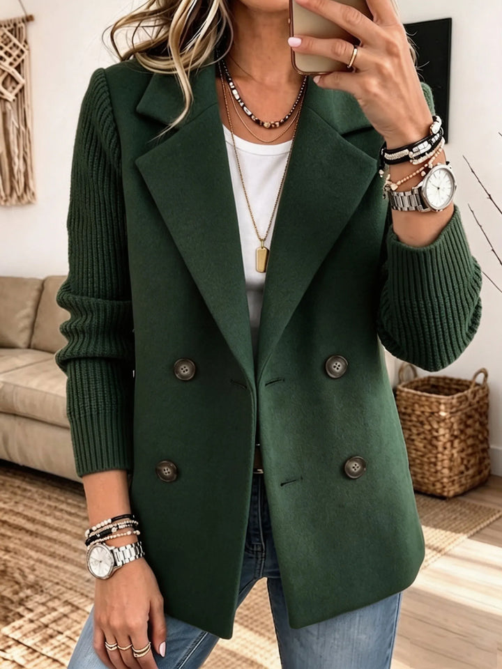 Blazer con Mangas de Punto
