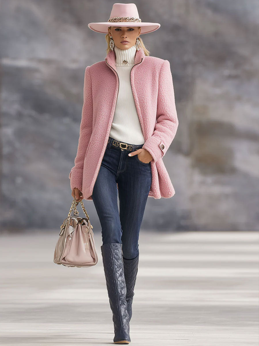 Rosalía | Chaqueta Polar Rosa