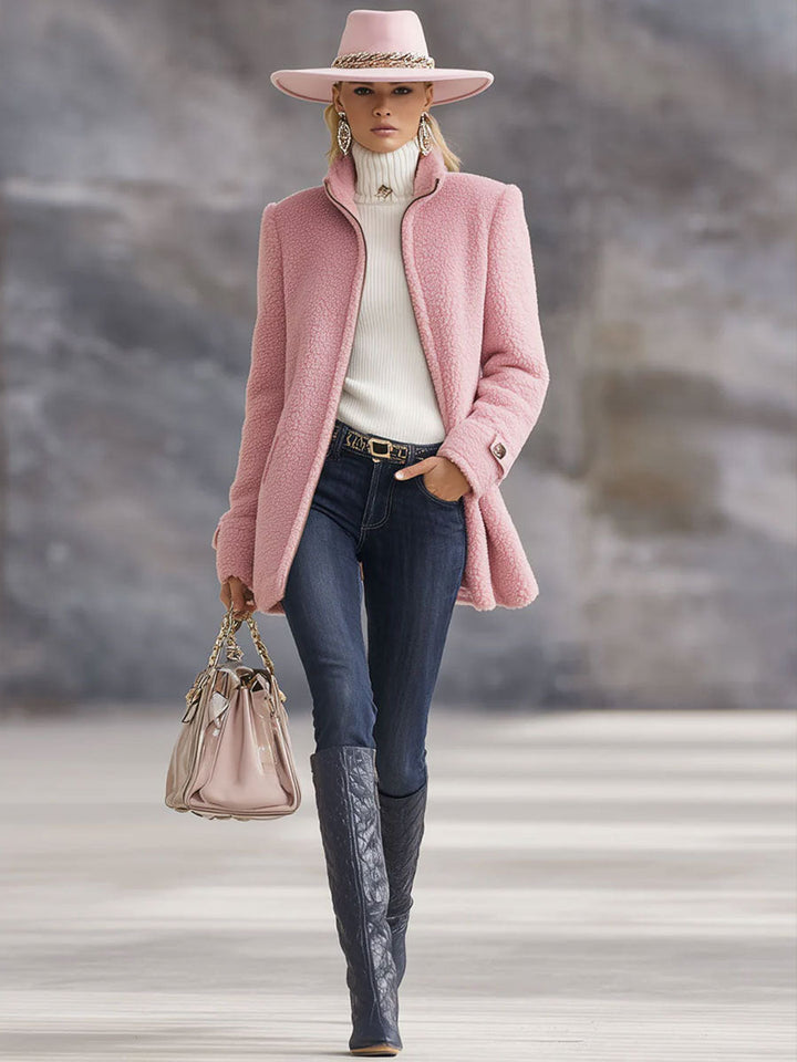 Rosalía | Chaqueta Polar Rosa