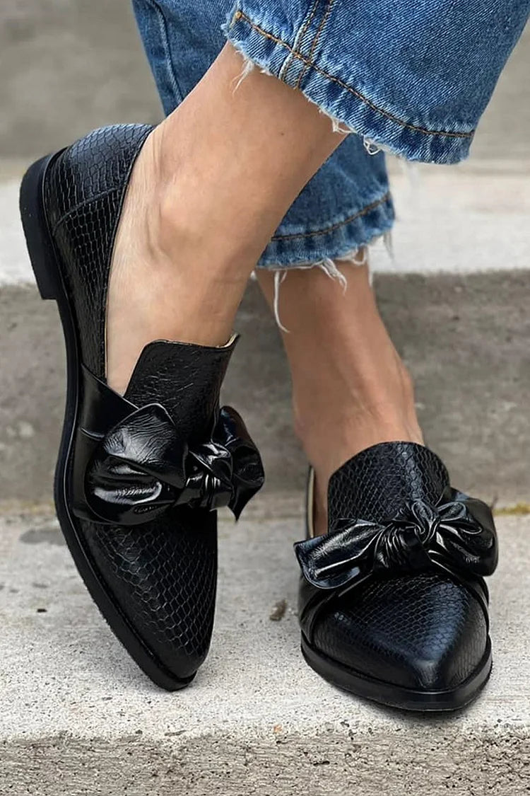 Celeste | Mocasines con Lazo