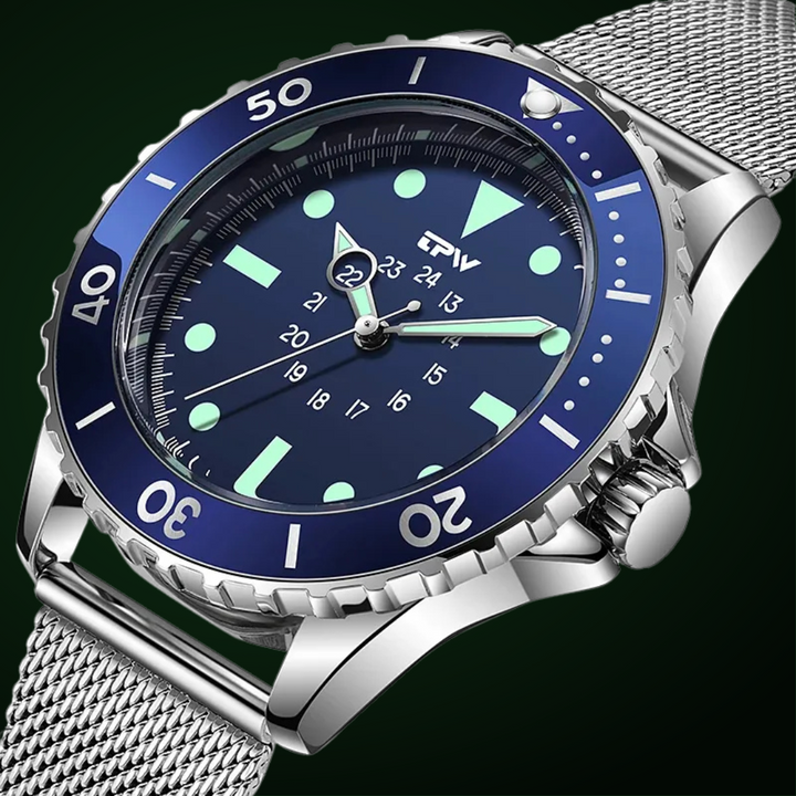 Reloj de campo estilo buzo táctico impermeable