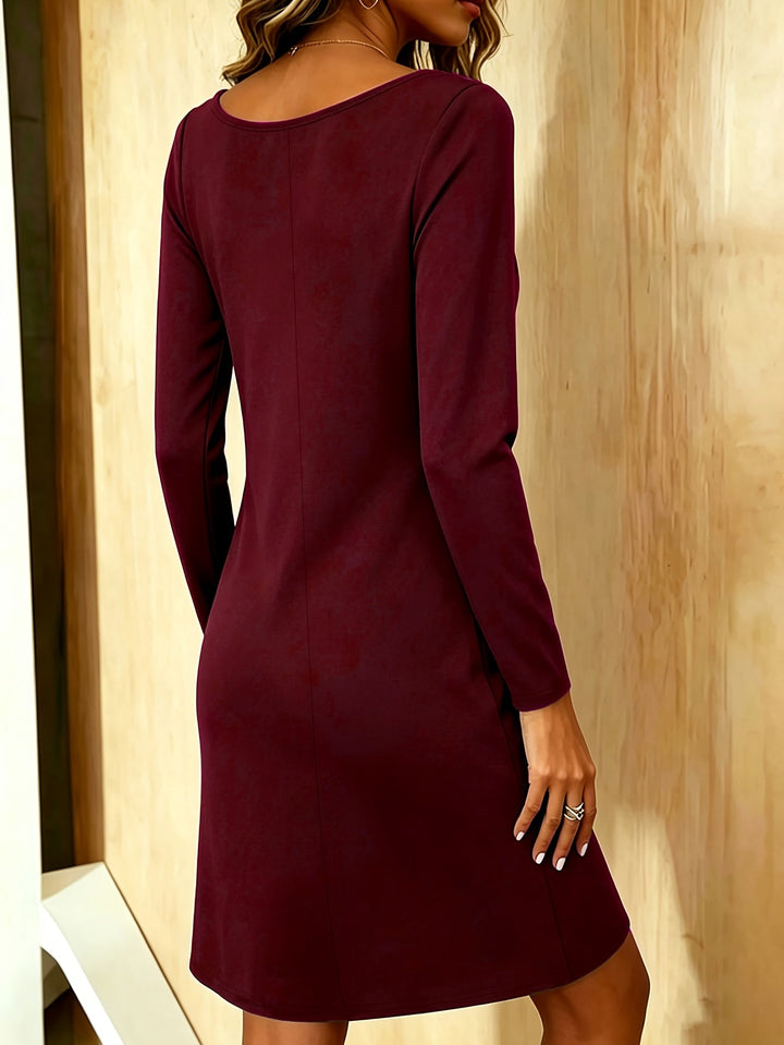 Samanta | Vestido de Invierno Verde Oliva