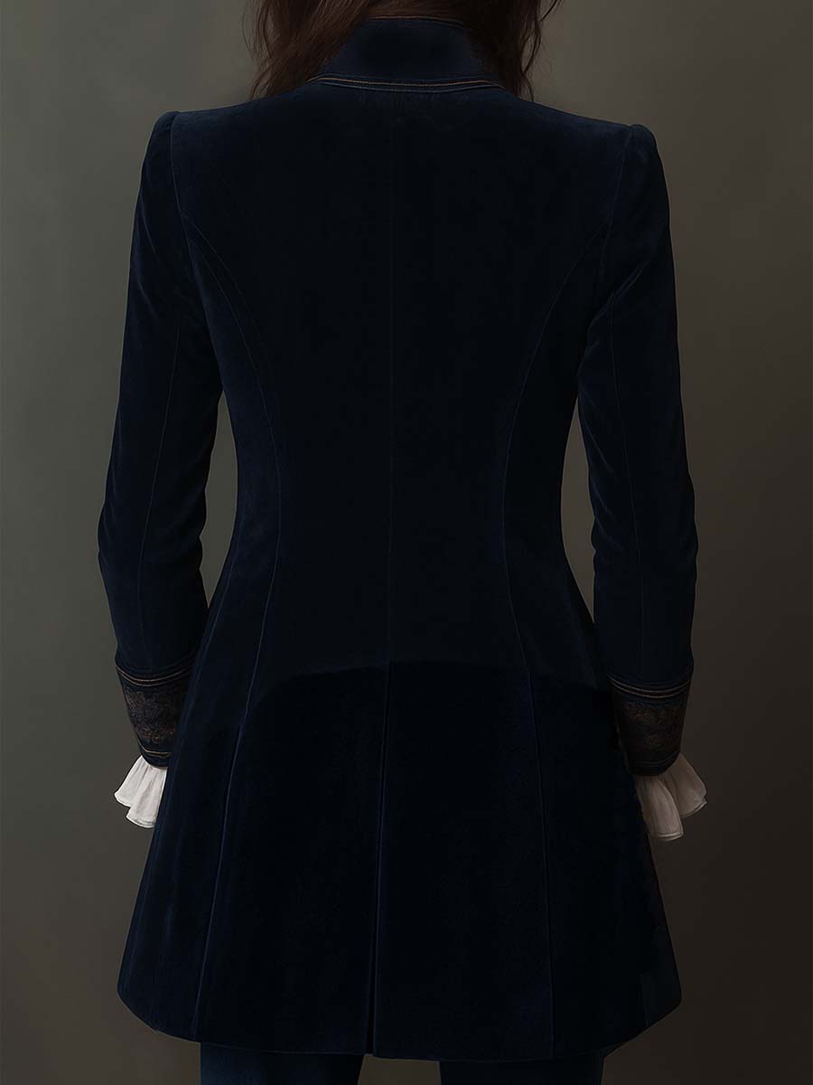 Athénaïs | Chaqueta Larga Bordada