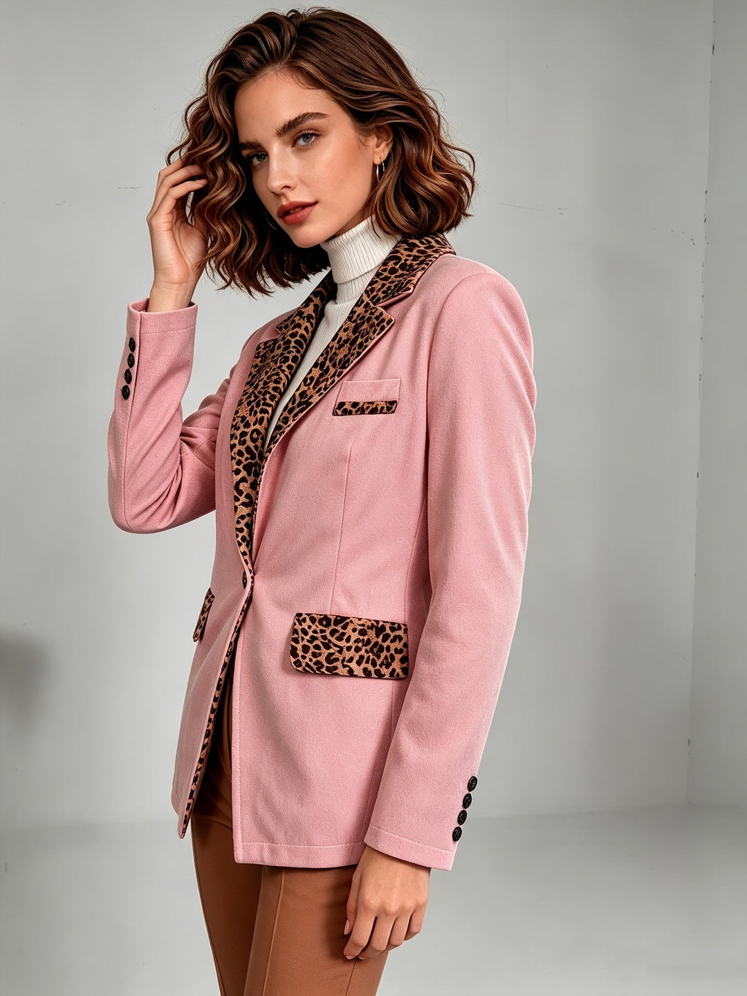 Clementina | Blazer Rosa de Terciopelo