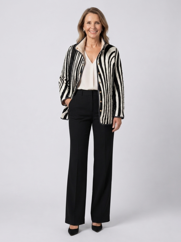 Sylvie | Chaqueta Acolchada Cebra