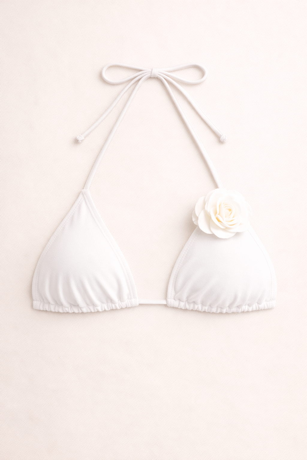Camellia Bloom Bikini Set White