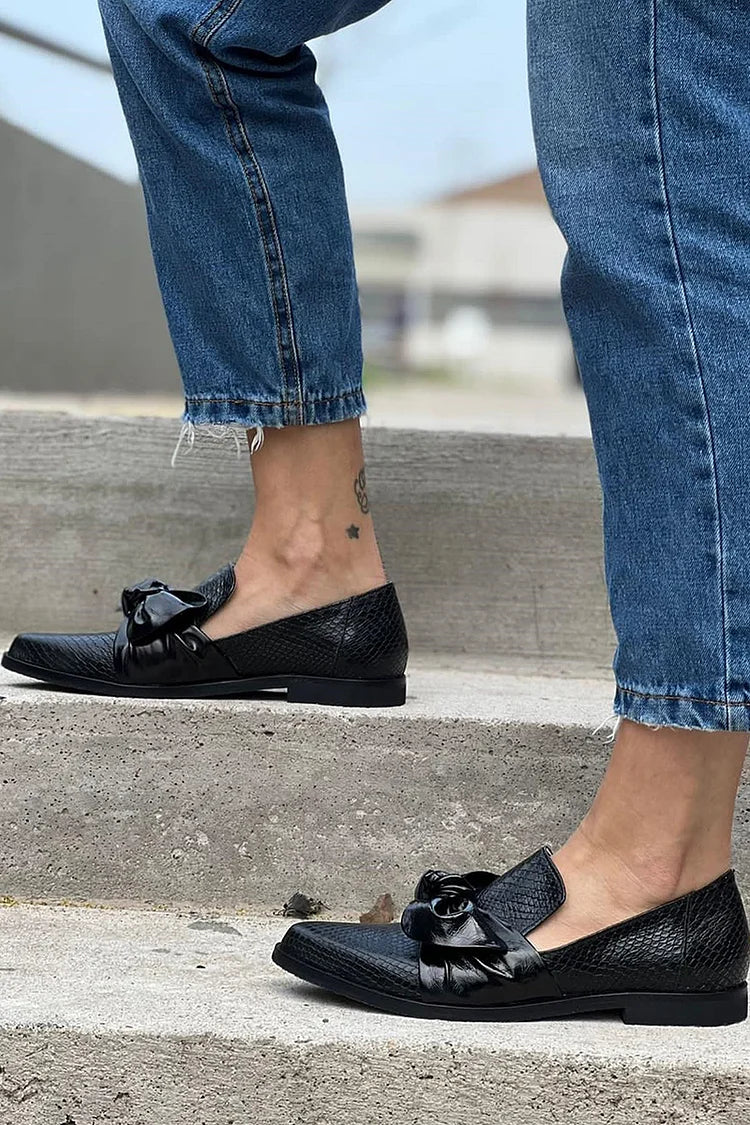 Celeste | Mocasines con Lazo