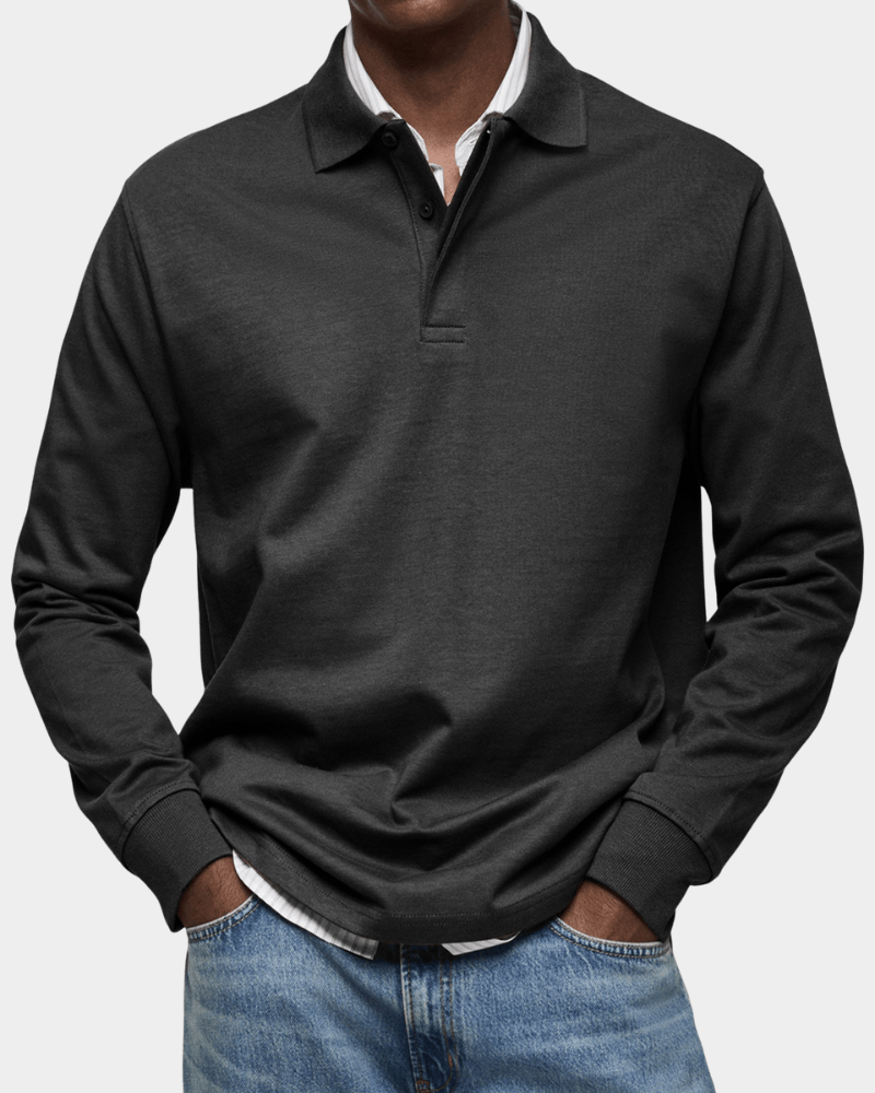 Polo de Otoño de Punto Texturizado