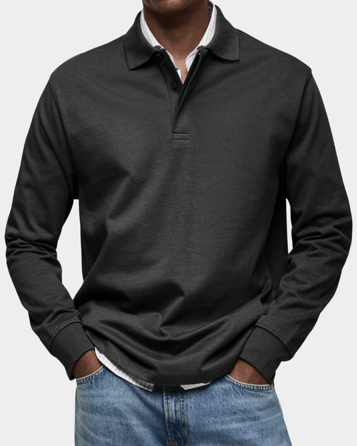 Polo de Otoño de Punto Texturizado
