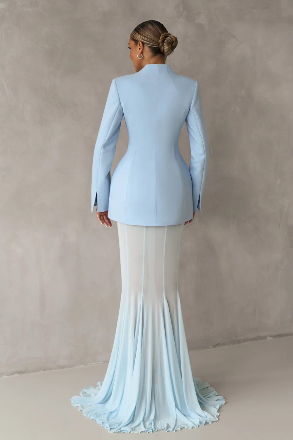 Iryne Baby Blue Maxi Dress