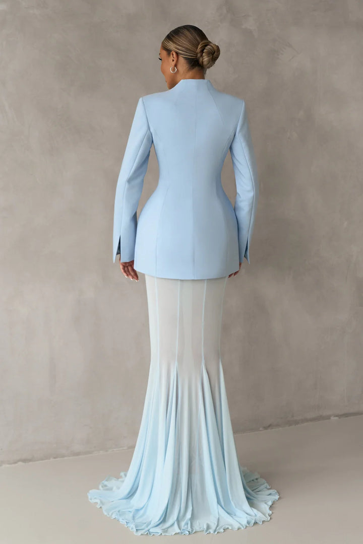 Iryne Baby Blue Maxi Dress