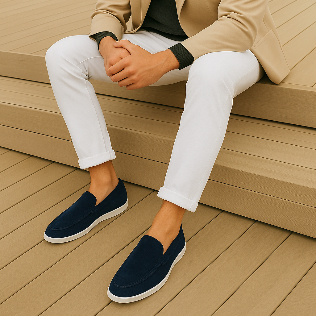 Loafers elegantes de gamuza