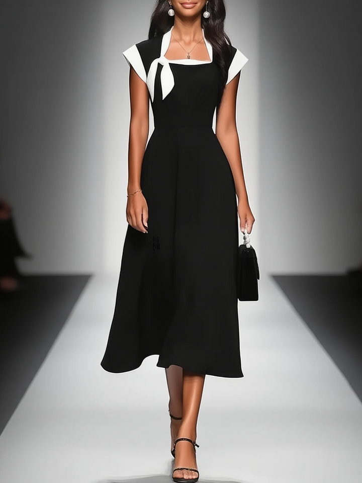 Ariadna | Vestido Midi de Escote Cuadrado