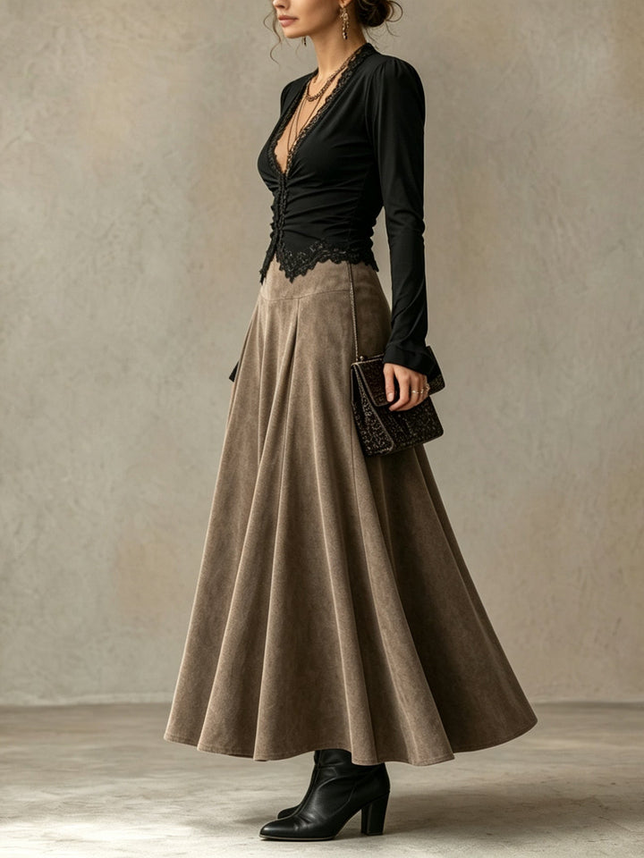 Alba | Conjunto de Encaje y Falda Maxi