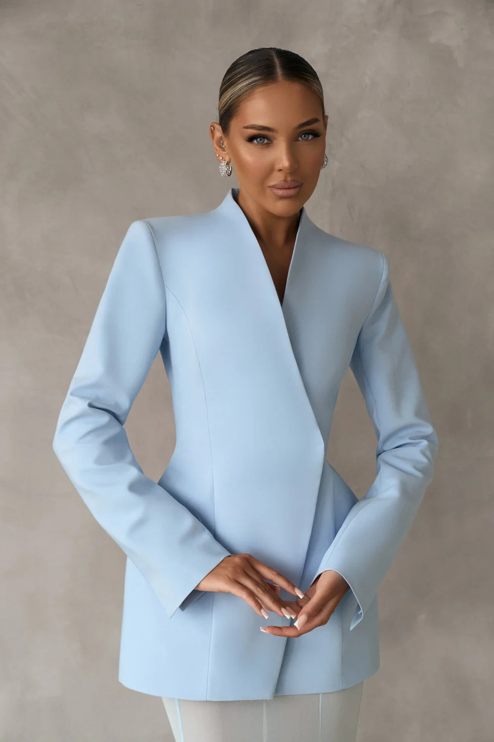 Iryne Baby Blue Maxi Dress