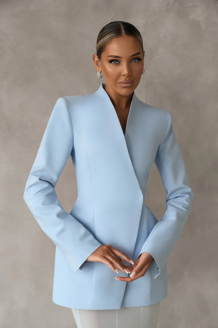 Iryne Baby Blue Maxi Dress