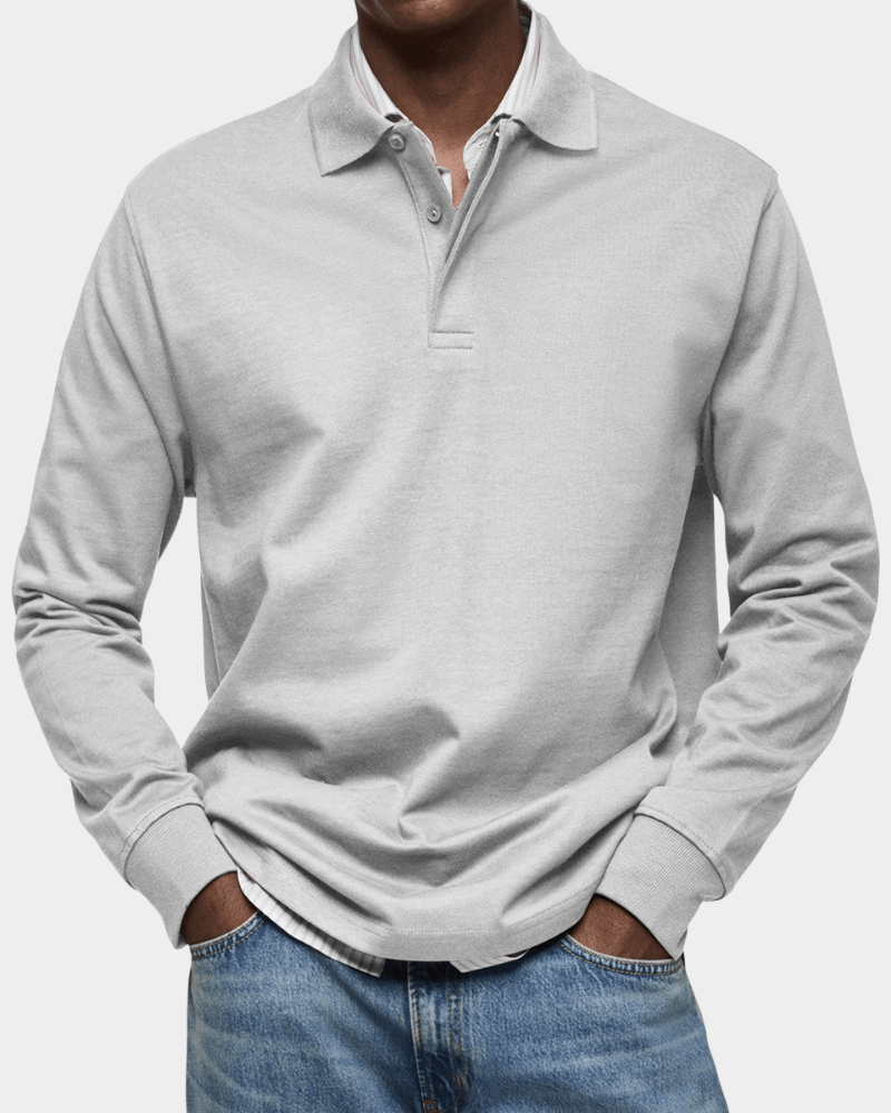 Polo de Otoño de Punto Texturizado